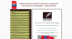 Desktop Screenshot of agathe-redactrice.net